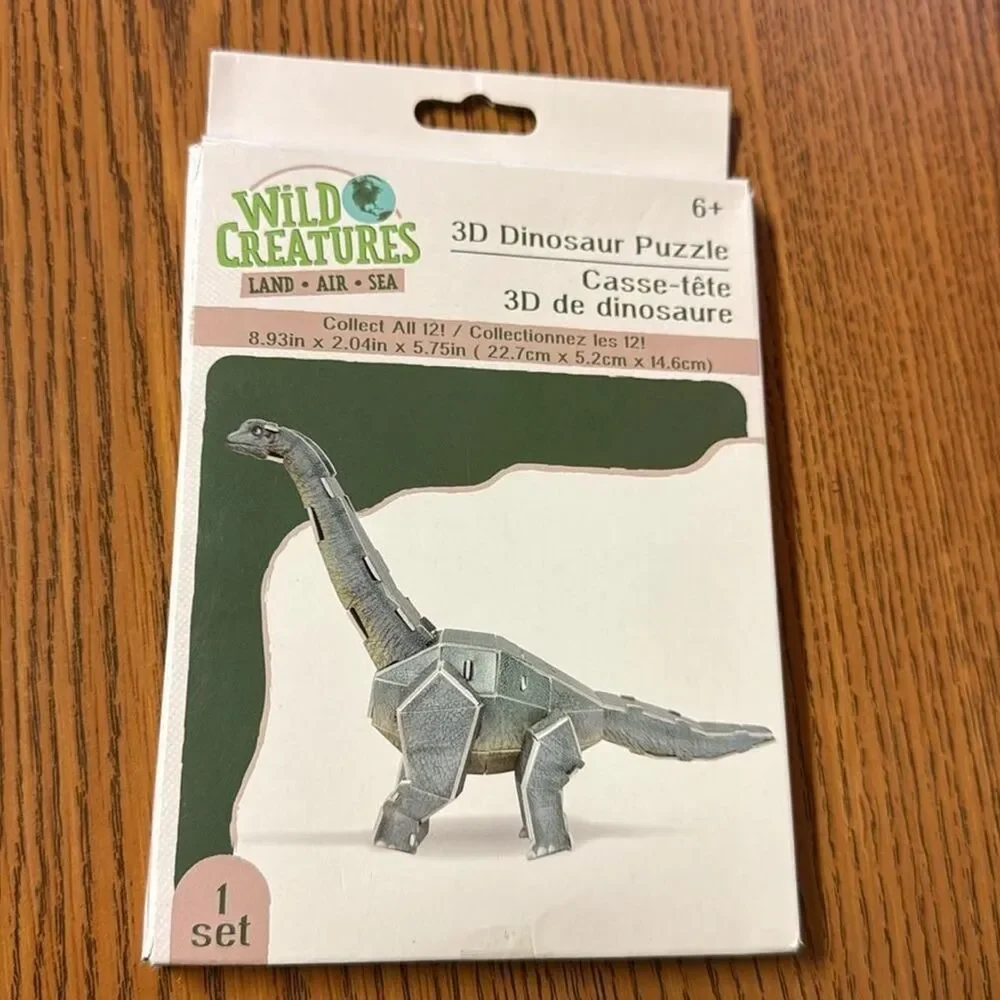 Wild Creatures 3D Dinosaur Puzzle